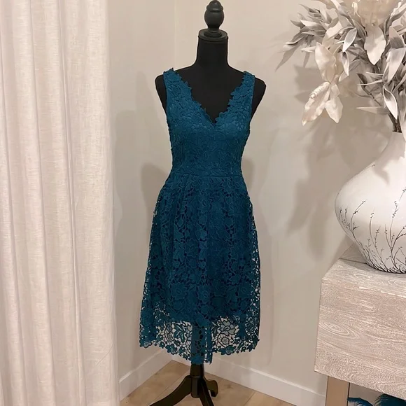 Dresses | Beautiful Lace Dress From Nordstrom Below The Knees New With A  Tag | Poshmark